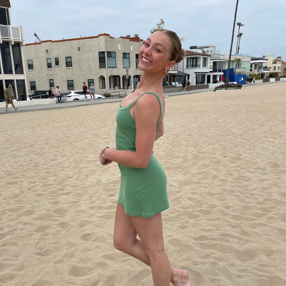 Amazon Spring Green Mini Dress - Picture 2 of 3